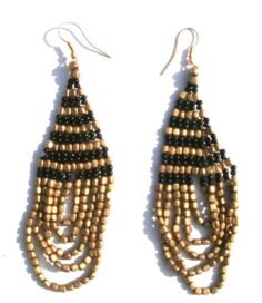 Stylish Brass Bead Earring