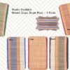 Madur Foldable Handwoven Grass Straw Mats