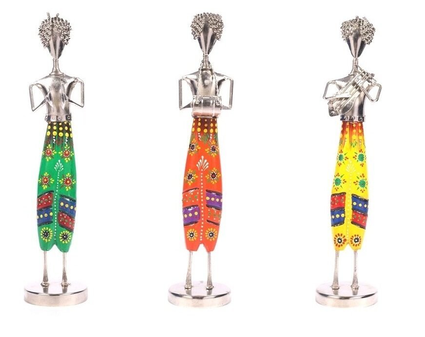 Ty Desi Handicrafts Metal Music Men Rajasthani